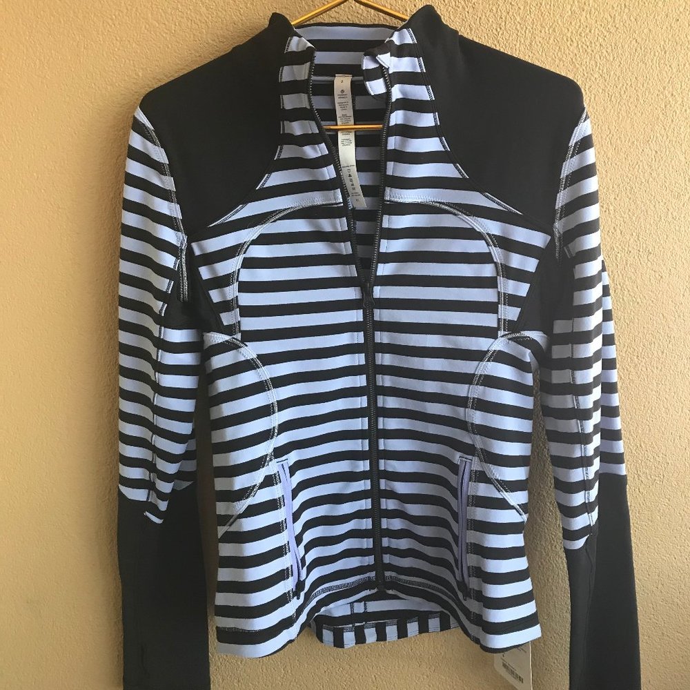 Lululemon Purple Striped Forme Jacket